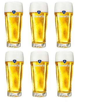 Vasos de cerveza Bavaria - 250 ml - 6 unidades