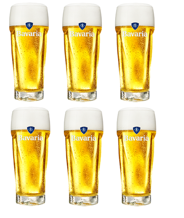 Vasos de cerveza Bavaria - 250 ml - 6 unidades