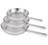 Beka Frying pan set Cicla stainless steel Ø 20. 24 and 28 cm – suitable for all heat sources – without non-stick coating 