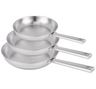 Beka Frying pan set Cicla stainless steel Ø 20. 24 and 28 cm – suitable for all heat sources – without non-stick coating 