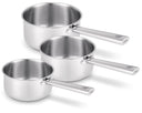 BEKA Steel Cookware Set Cicla - Stainless Steel ø 16, 18 & 20 cm - suitable for all heat sources