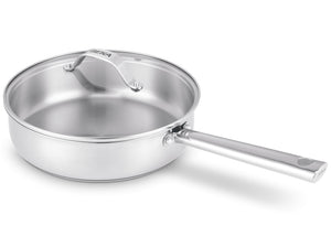 Sartén para guisos / Sartén para saltear con tapa de vidrio Cicla ø 24 cm - apto para todas las fuentes de calor - sin capa antiadherente