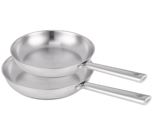 Set de sartenes Beka Cicla de acero inoxidable 2 piezas ø 24 y 28 cm - apto para todas las fuentes de calor - sin revestimiento antiadherente