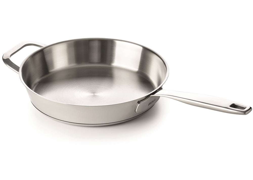 Sartén Beka Maestro de acero inoxidable con mango auxiliar ø 32 cm - adecuada para todas las fuentes de calor - sin capa antiadherente