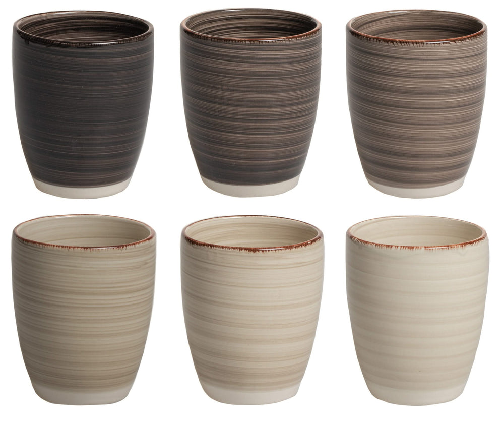 Cookinglife Delice Mugs Gray 350 ml - 6 pieces