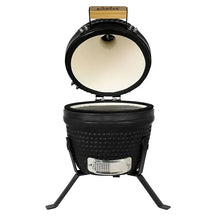 Bighorn BBQ Kamado Ceramic Matt Black 13 Inch / 27 cm - Kamado Grill Charcoal Egg
