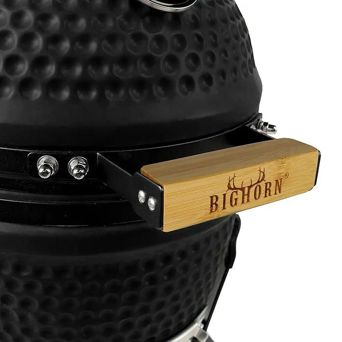 Bighorn BBQ Kamado Ceramic Matt Black 13 Inch / 27 cm - Kamado Grill Charcoal Egg