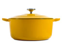 BK Casserole Bourgogne Sunny Yellow Cast Iron ø 24 cm / 4.2 Litres - enamelled non-stick coating