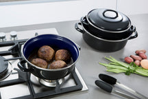 BK Braadpan Fortalit Emaille Zwart ø 20 cm / 1.4 Liter - sfeerbeeld 1