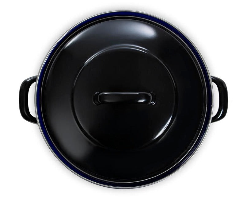 BK Braadpan Fortalit Emaille Zwart ø 28 cm / 4 Liter - bovenaanzicht