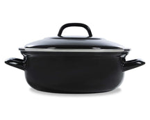 BK Braadpan Fortalit Emaille Zwart ø 28 cm / 4 Liter - zijaanzicht