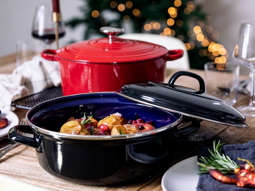 BK Braadpan Fortalit Emaille Zwart ø 30 cm / 5 Liter - sfeerbeeld 5