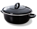 BK Casserole Fortalit Enamel Black ø 36 cm / 7.5 Litres - enamelled non-stick coating