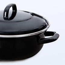 BK Braadpan Fortalit Emaille Zwart ø 36 cm / 7.5 Liter - detail 3