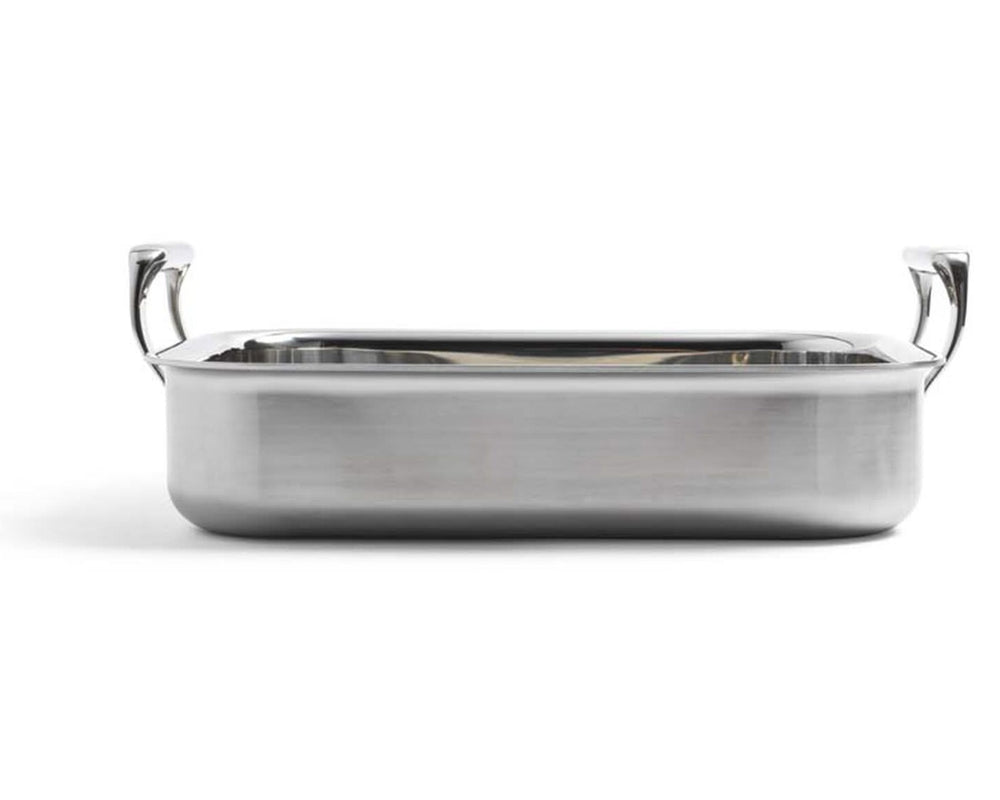 BK Braadslede / Ovenschaal Superior Tri-Ply RVS 30 x 24 cm / 4.7 Liter - zijaanzicht
