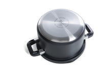 BK Cookware set Flow Cool Black 4-piece - Stainless Steel - cooking pots ø 16, 18, 20, saucepan ø 16cm