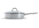 BK Sauté Pan with Lid Bright Stainless Steel ø 28 cm / 3.8 Litres - without non-stick coating