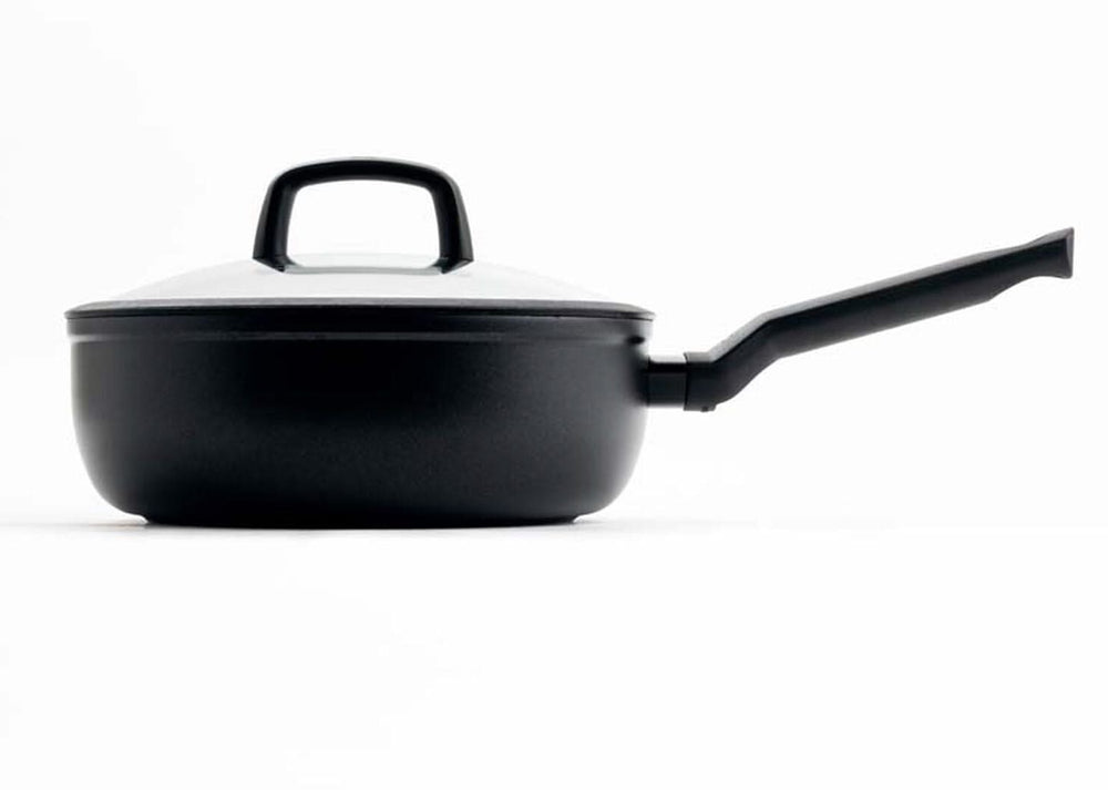 BK Hapjespan met deksel Easy Induction Zwart ø 24 cm / 3.4 Liter - zijaanzicht