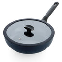 BK Sauté Pan with Lid Enjoy Oxford Blue ø 28 cm - ceramic non-stick coating