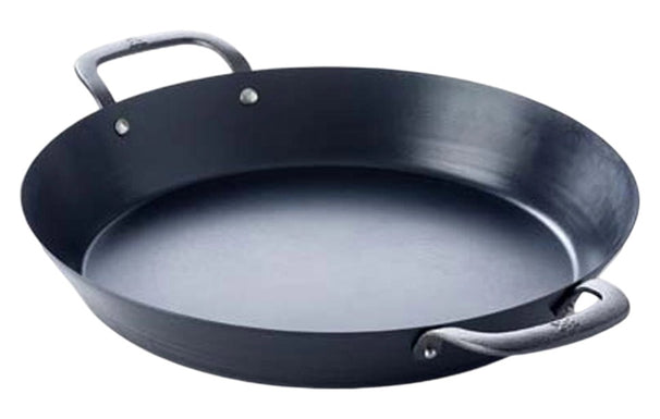 BK Paella Pan Black Steel Carbon Steel ø 38 cm - without non-stick coating