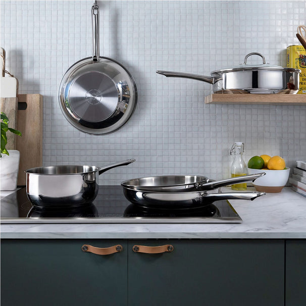 BK Chef's Pan Bright Stainless Steel ø 20 cm / 2.8 Litres - without non-stick coating