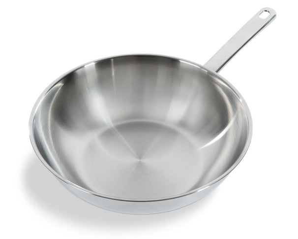 BK Wok Bright Acero Inoxidable ø 28 cm / 3,7 litros - sin revestimiento antiadherente