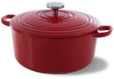 BK Casserole Bourgogne Chili Red Ø 28 cm / 6.7 liter - Enamelled Non-Stick Coating