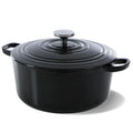 BK Casserole Bourgogne Jet Black Cast Iron ø 24 cm / 4.2 liter - Enamelled Non-Stick Coating