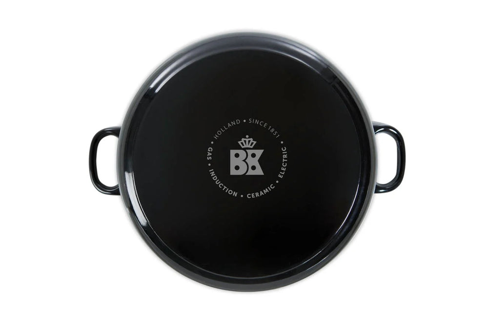 BK Casserole Bourgogne Jet Black Cast Iron ø 24 cm / 4.2 liter - Enamelled Non-Stick Coating