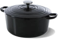 BK Casserole Bourgogne Jet Black Cast Iron ø 28 cm / 6.7 liter - Enamelled Non-Stick Coating