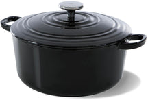 BK Casserole Bourgogne Jet Black Cast Iron ø 28 cm / 6.7 liter - Enamelled Non-Stick Coating