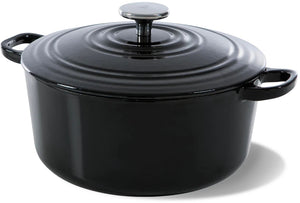BK Casserole Bourgogne Jet Black Cast Iron ø 28 cm / 6.7 liter - Enamelled Non-Stick Coating