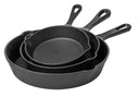 Blackwell Cast Iron Frying Pan Set / Skillets ø 16, 20 & 25 cm - without non-stick coating
