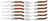 Blackwell Steak Cutlery Laguiole - Steak Knives & Forks - Rosewood - 12 Pieces