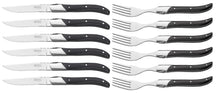 Blackwell Steak Cutlery Laguiole - Steak Knives & Forks - Pakka wood- 12 Pieces