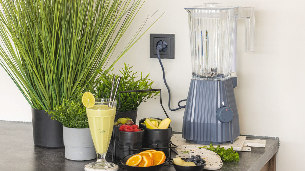 Alessi Blender Plissé Grey - 1.5 liter - 700 W - Michele de Lucchi - MDL09 G