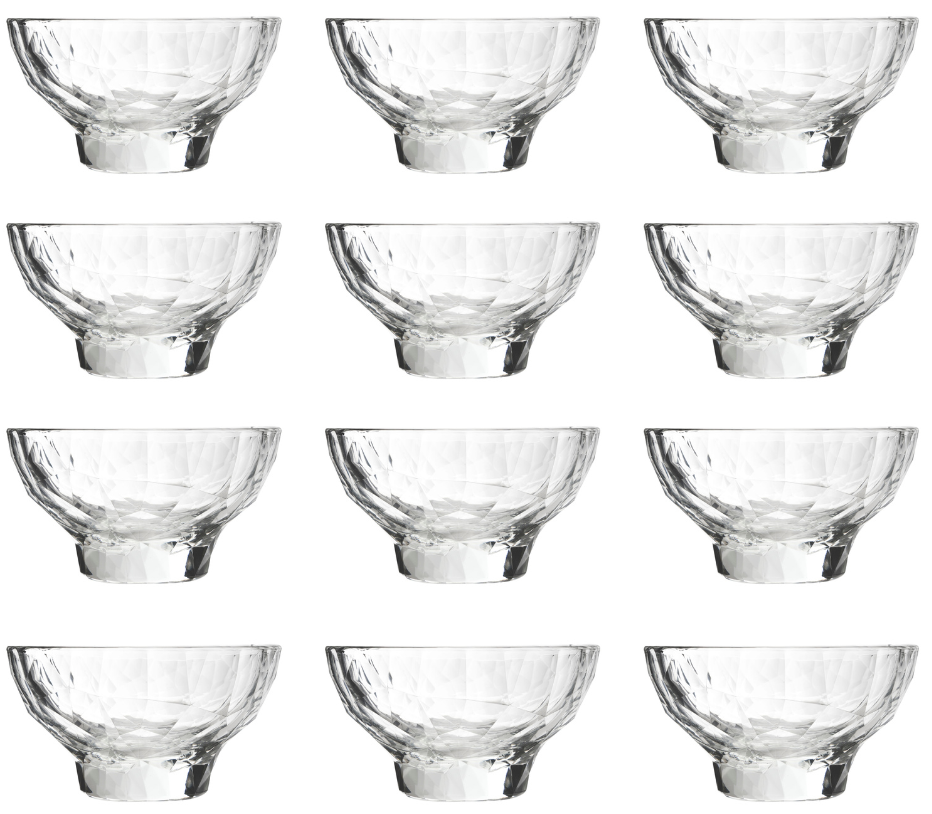 Bormioli Rocco Ice Cream Cups - Sorbet Glasses - Diamond - 225 ml - 12 pieces