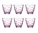 Bormioli Rocco Glasses Flora - Pink - 250 ml - 6 pieces