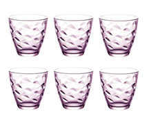 Bormioli Rocco Glasses Flora - Pink - 250 ml - 6 pieces