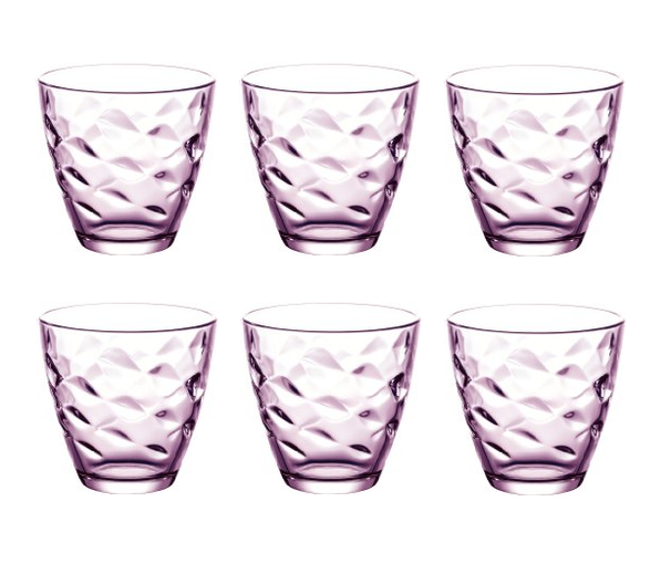 Vasos Bormioli Rocco Flora - Rosa - 250 ml - 6 piezas
