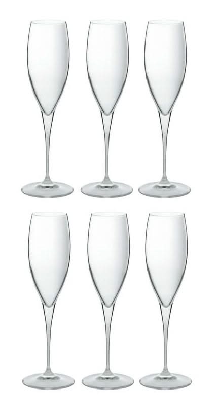 Copas de champán Bormioli Rocco - Flutes - Premium - 260 ml - 6 piezas