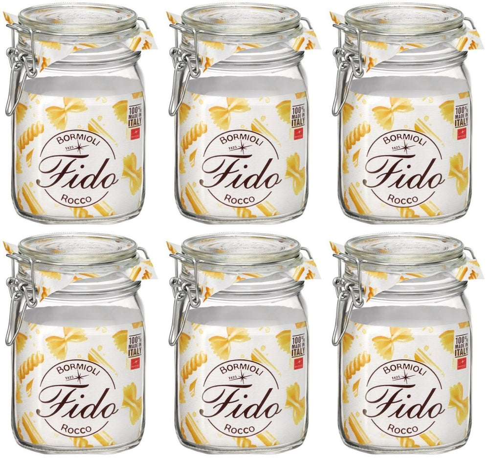 Bormioli Rocco Weck jars Fido 11 x 11 cm / 1 liter - 4 pieces