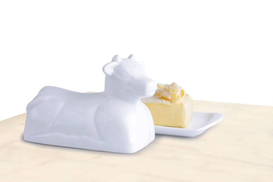 Cookinglife Butter dish Porcelain - Cow - 20 x 12 cm