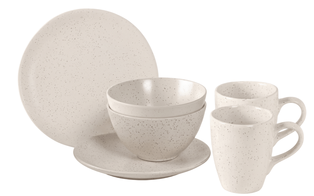 Broste Copenhagen Breakfast set Nordic Vanilla 6-piece / 2 persons - 2 breakfast plates, 2 bowls and 2 cups