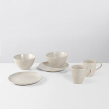 Broste Copenhagen Breakfast set Nordic Vanilla 6-piece / 2 persons - 2 breakfast plates, 2 bowls and 2 cups