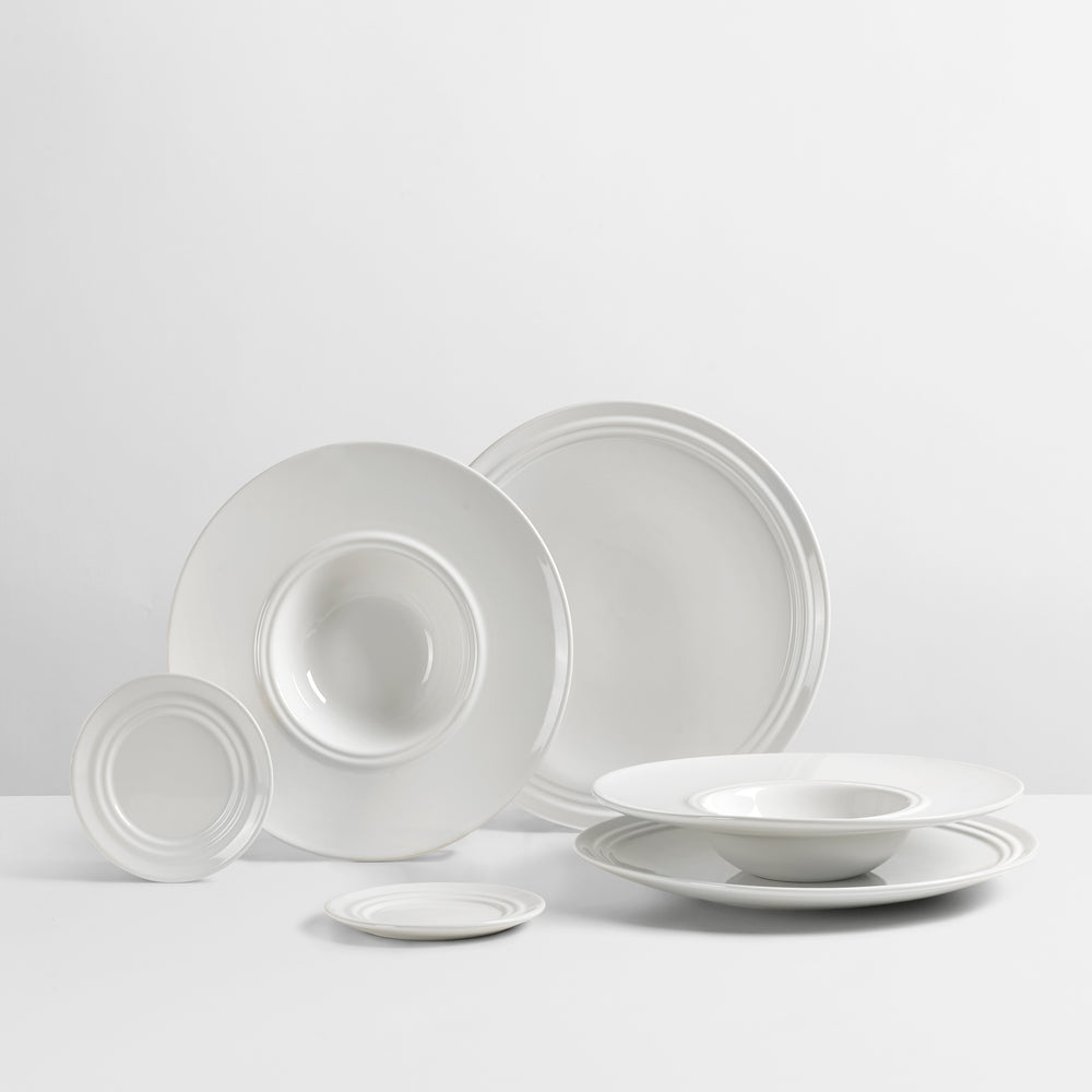 Broste Copenhagen Dinnerware Set Stevns 6-piece / 2 persons - 2 dinner plates, 2 pasta plates and 2 side plates