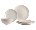 Broste Copenhagen Dinnerware Set Nordic Vanilla 6-piece / 2 persons - 2 dinner plates, 2 breakfast plates and 2 bowls