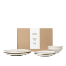 Broste Copenhagen Dinnerware Set Nordic Vanilla 6-piece / 2 persons - 2 dinner plates, 2 breakfast plates and 2 bowls
