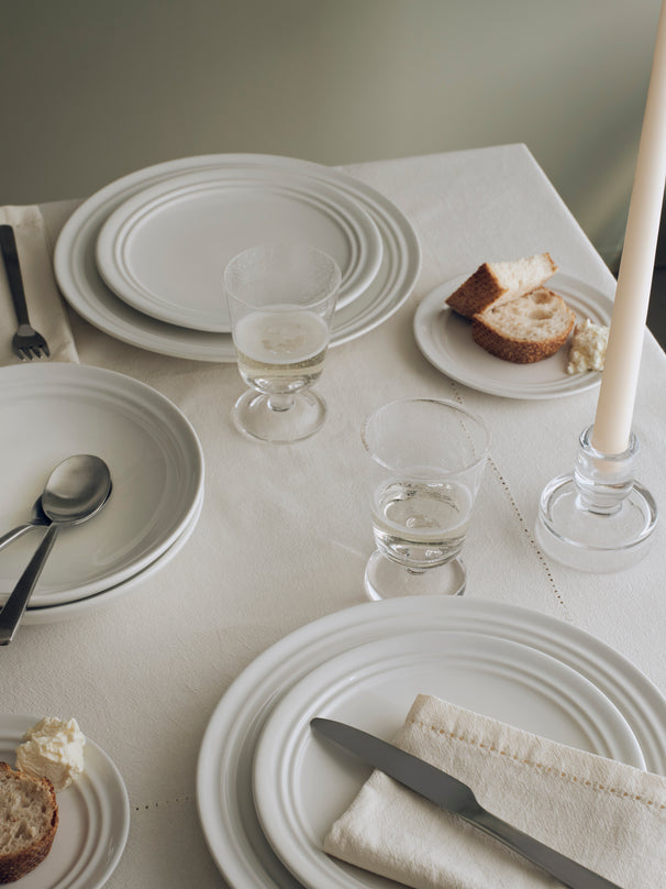 Broste Copenhagen Juego de vajilla Stevns 12 piezas / 4 personas - 4 platos llanos, 4 platos para desayuno y 4 platos hondos