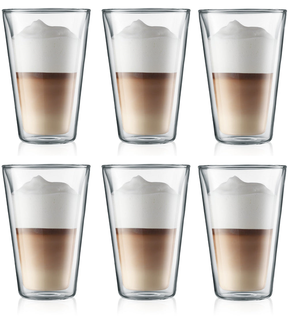 Bodum vasos de latte macchiato de doble pared Canteen - válvula patentada - 400 ml - 6 piezas